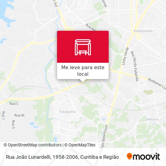 Rua João Lunardelli, 1958-2006 mapa