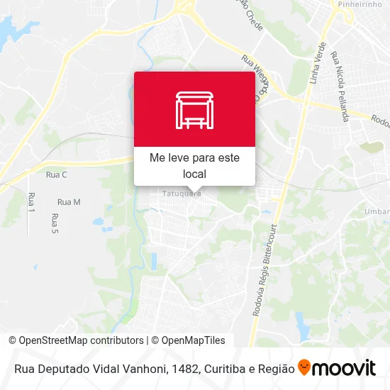 Rua Deputado Vidal Vanhoni, 1482 mapa