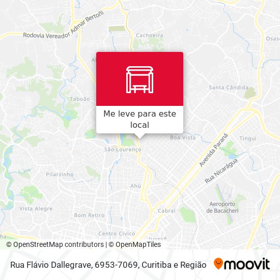 Rua Flávio Dallegrave, 6953-7069 mapa