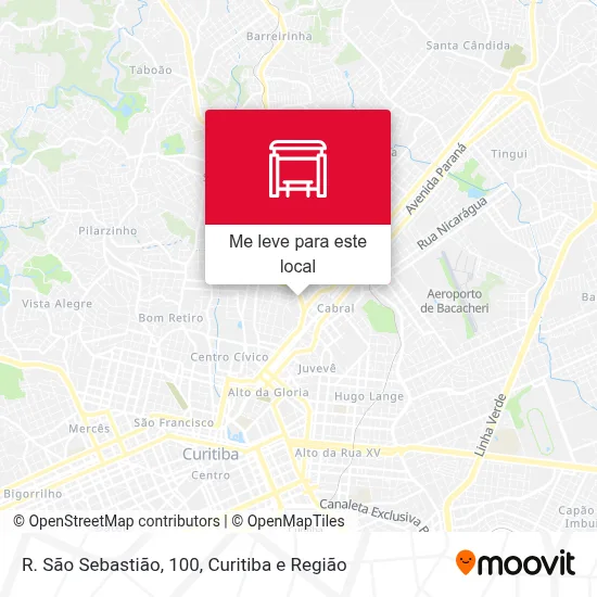 R. São Sebastião, 100 mapa