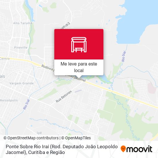 Ponte Sobre Rio Iraí (Rod. Deputado João Leopoldo Jacomel) mapa