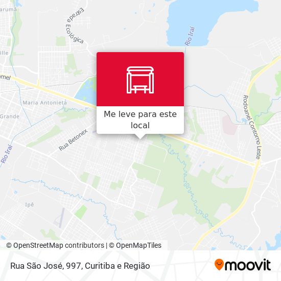 Rua São José, 997 mapa