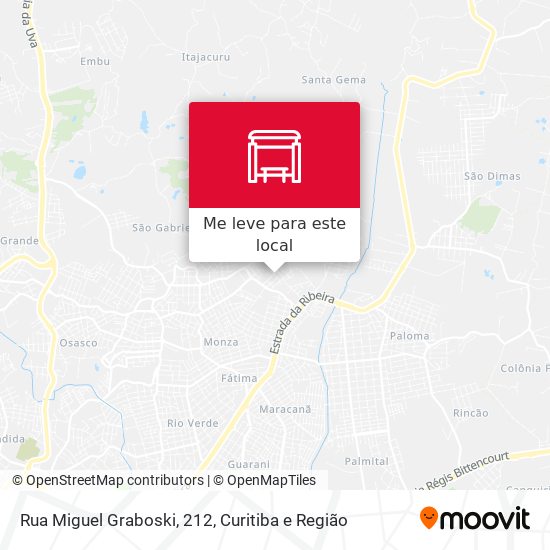 Rua Miguel Graboski, 212 mapa