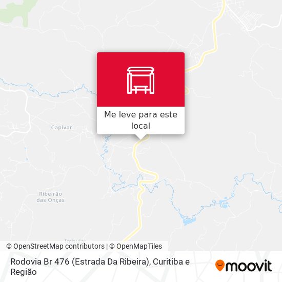 Rodovia Br 476 (Estrada Da Ribeira) mapa