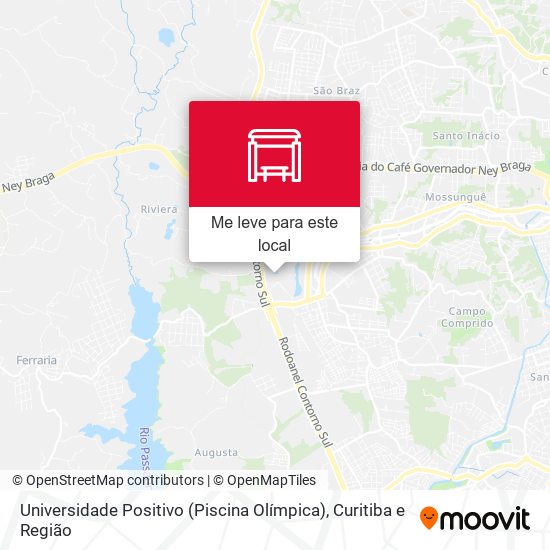 Universidade Positivo (Piscina Olímpica) mapa