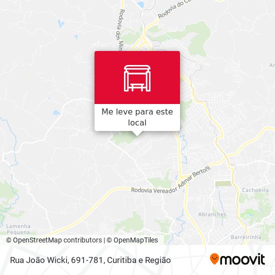 Rua João Wicki, 691-781 mapa
