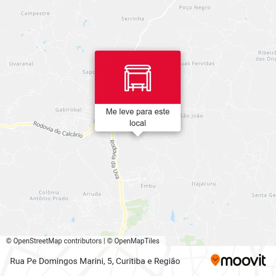 Rua Pe Domingos Marini, 5 mapa