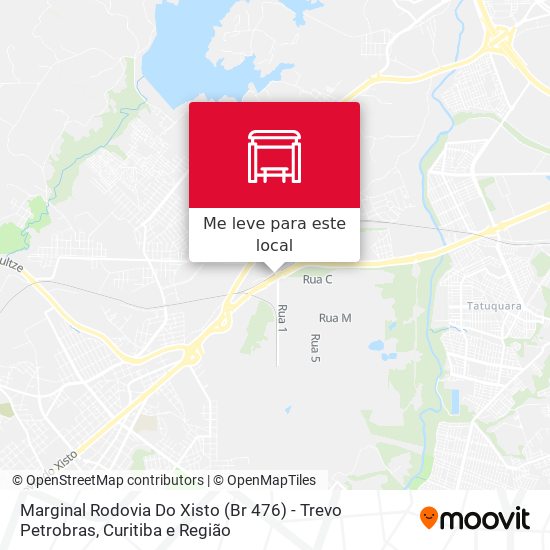 Marginal Rodovia Do Xisto (Br 476) - Trevo Petrobras mapa