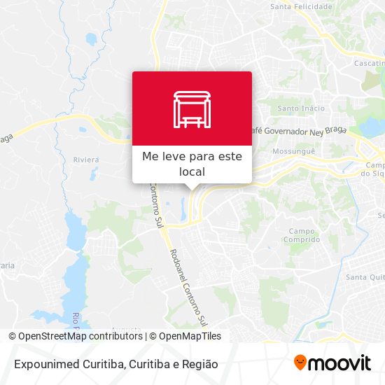 Expounimed Curitiba mapa