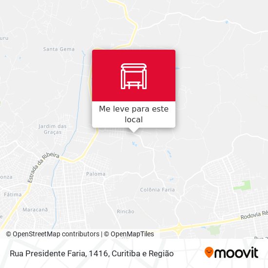 Rua Presidente Faria, 1416 mapa