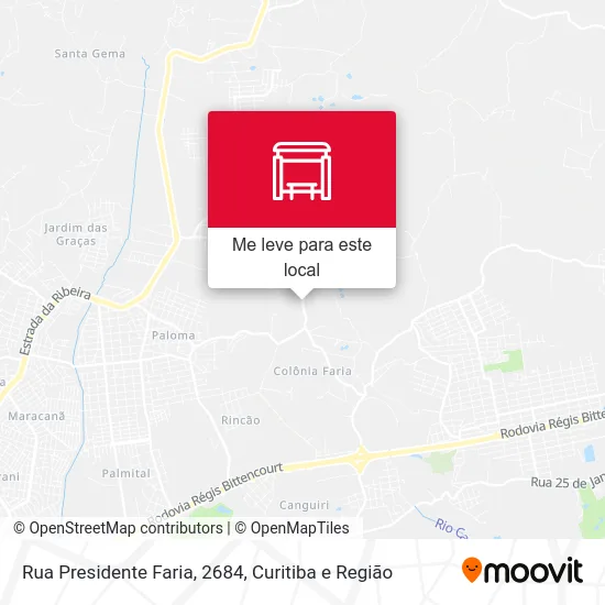 Rua Presidente Faria, 2684 mapa