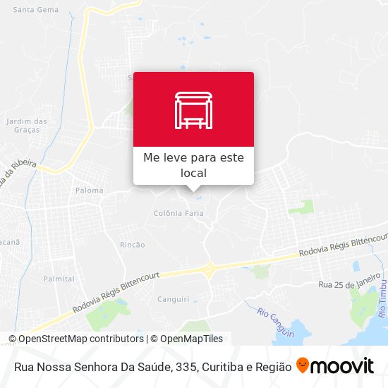 Rua Nossa Senhora Da Saúde, 335 mapa