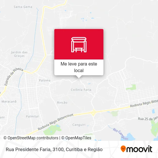 Rua Presidente Faria, 3100 mapa
