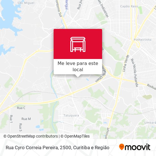 Rua Cyro Correia Pereira, 2500 mapa