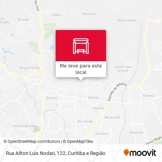 Rua Aílton Luís Nodari, 122 mapa