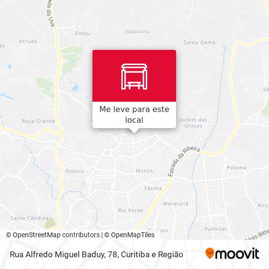 Rua Alfredo Miguel Baduy, 78 mapa