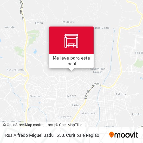 Rua Alfredo Miguel Badui, 553 mapa