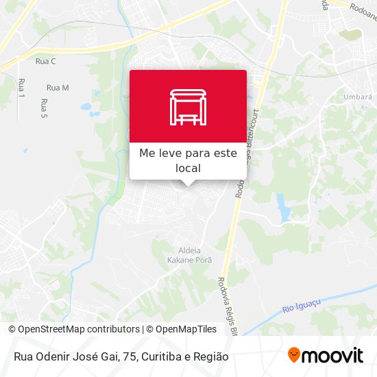 Rua Odenir José Gai, 75 mapa