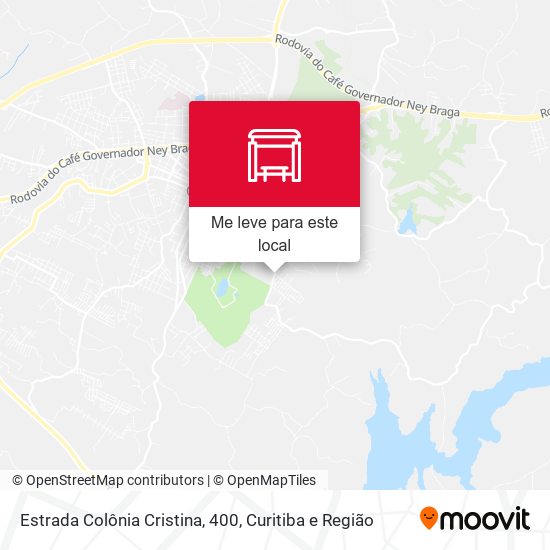 Estrada Colônia Cristina, 400 mapa
