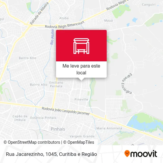Rua Jacarezinho, 1045 mapa