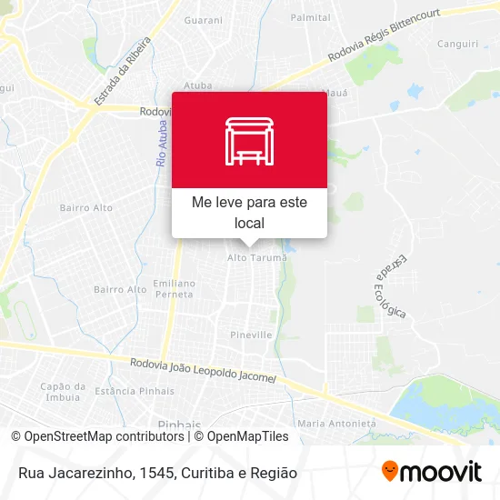 Rua Jacarezinho, 1545 mapa