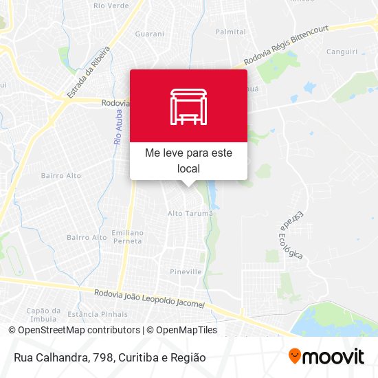 Rua Calhandra, 798 mapa