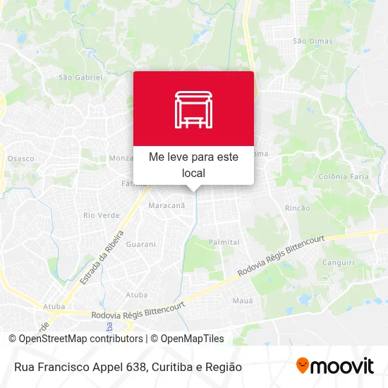Rua Francisco Appel 638 mapa