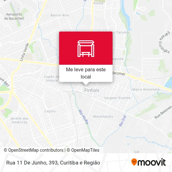 Rua 11 De Junho, 393 mapa