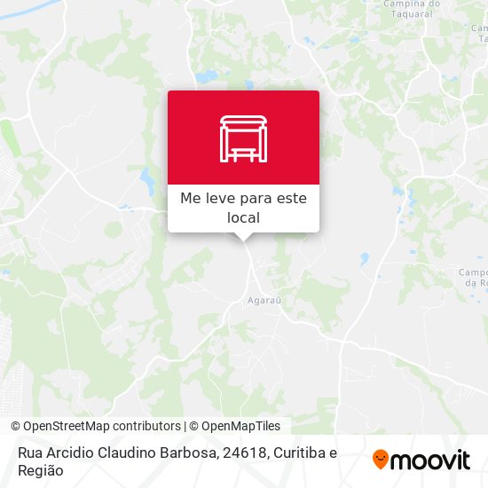 Rua Arcidio Claudino Barbosa, 24618 mapa