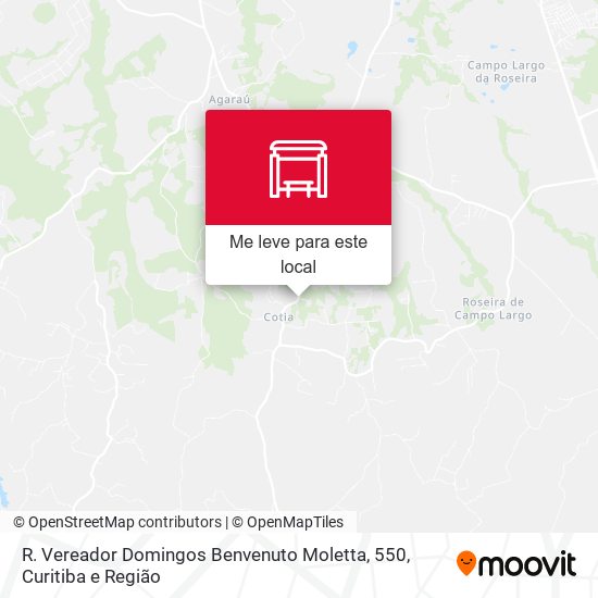 R. Vereador Domingos Benvenuto Moletta, 550 mapa