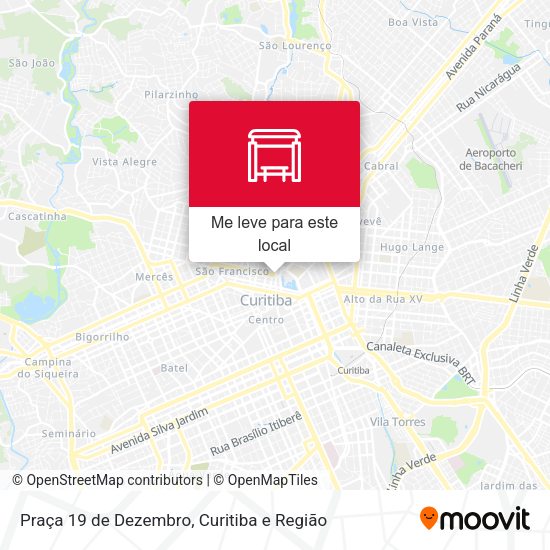 Praça 19 de Dezembro mapa