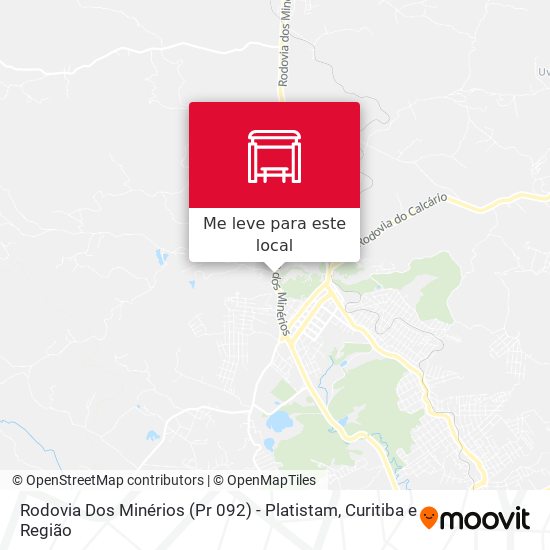 Rodovia Dos Minérios (Pr 092) - Platistam mapa