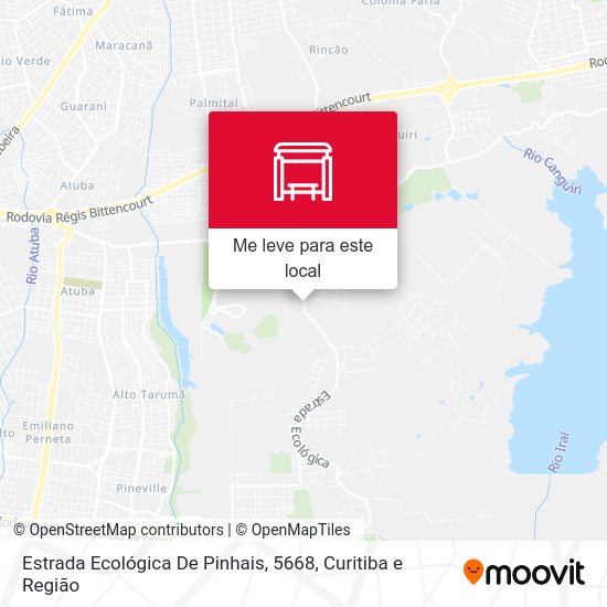 Estrada Ecológica De Pinhais, 5668 mapa