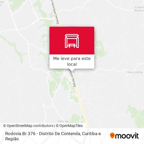 Rodovia Br 376 - Distrito De Contenda mapa