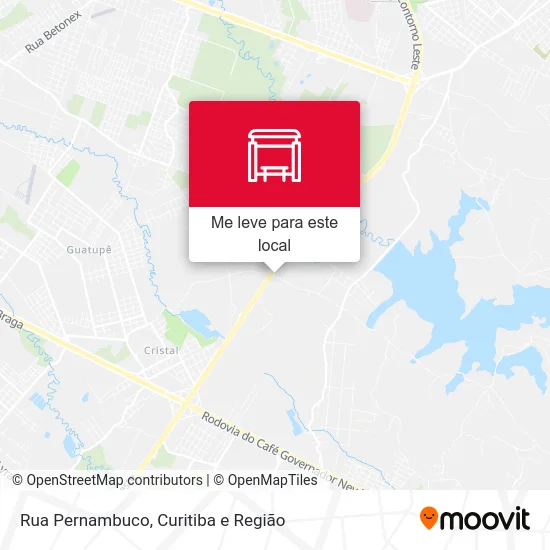 Rua Pernambuco mapa