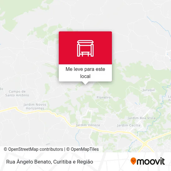 Rua Ângelo Benato mapa