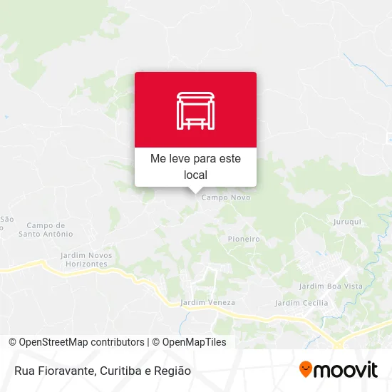 Rua Fioravante mapa