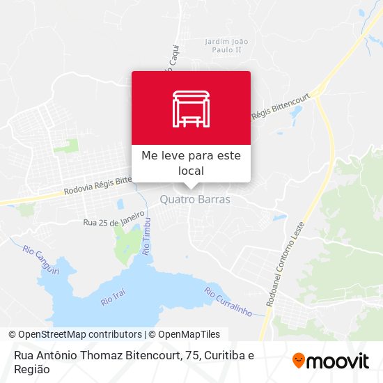 Rua Antônio Thomaz Bitencourt, 75 mapa