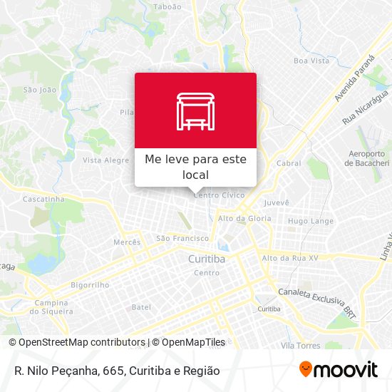 R. Nilo Peçanha, 665 mapa