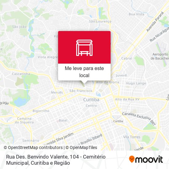 Rua Des. Benvindo Valente, 104 - Cemitério Municipal mapa