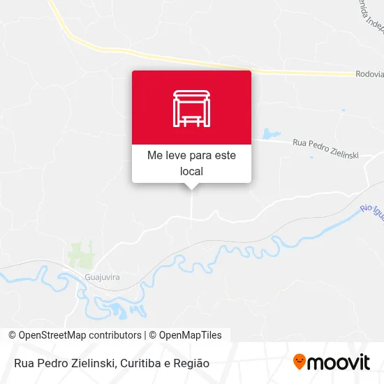 Rua Pedro Zielinski mapa
