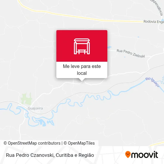 Rua Pedro Czanovski mapa