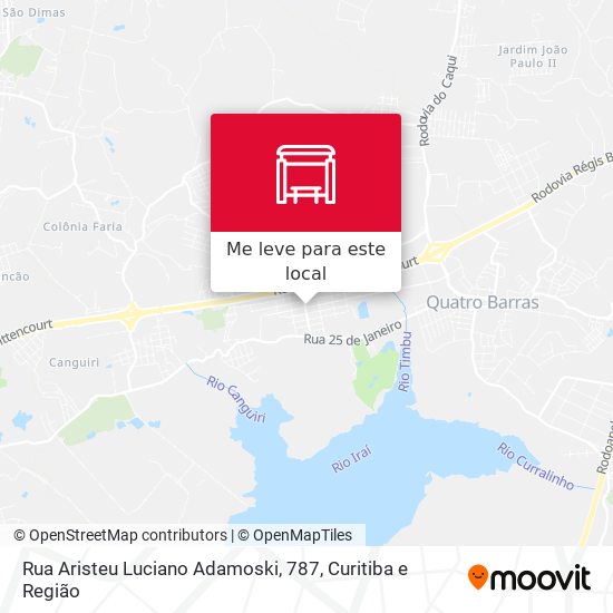Rua Aristeu Luciano Adamoski, 787 mapa