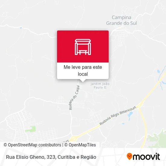 Rua Elisio Gheno, 323 mapa