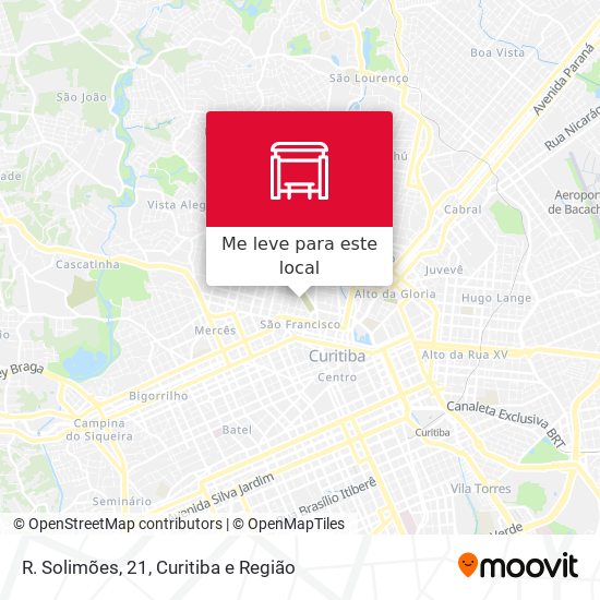 R. Solimões, 21 mapa