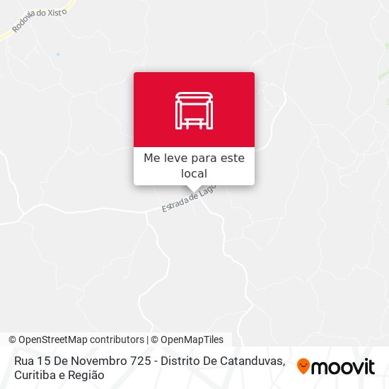 Rua 15 De Novembro 725 - Distrito De Catanduvas mapa