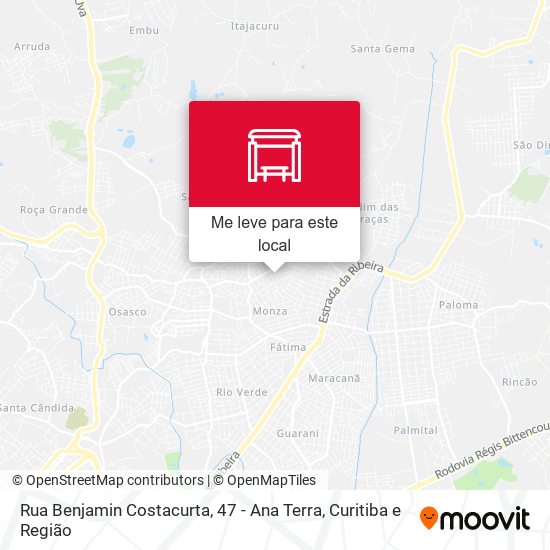 Rua Benjamin Costacurta, 47 - Ana Terra mapa