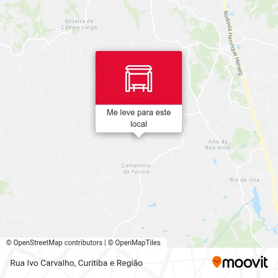 Rua Ivo Carvalho mapa
