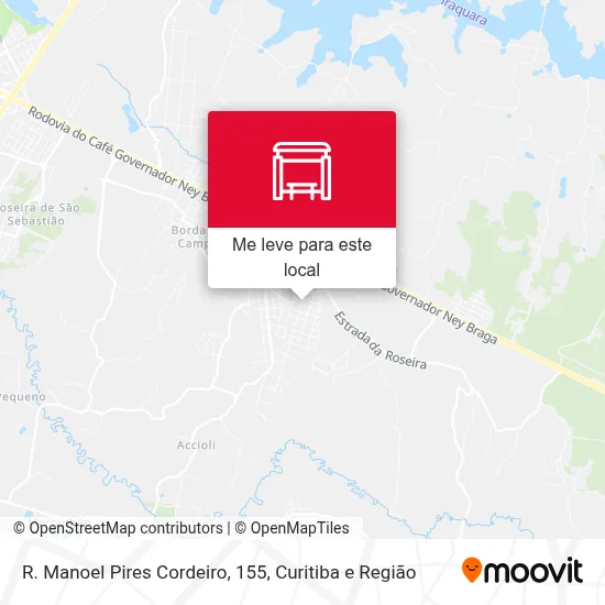 R. Manoel Pires Cordeiro, 155 mapa