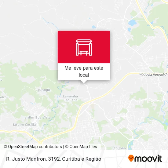 R. Justo Manfron, 3192 mapa